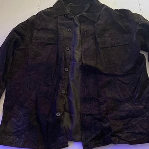 KNIGHTSBRIDGE Men’s Brown Leather Jacket/Coat SZ L